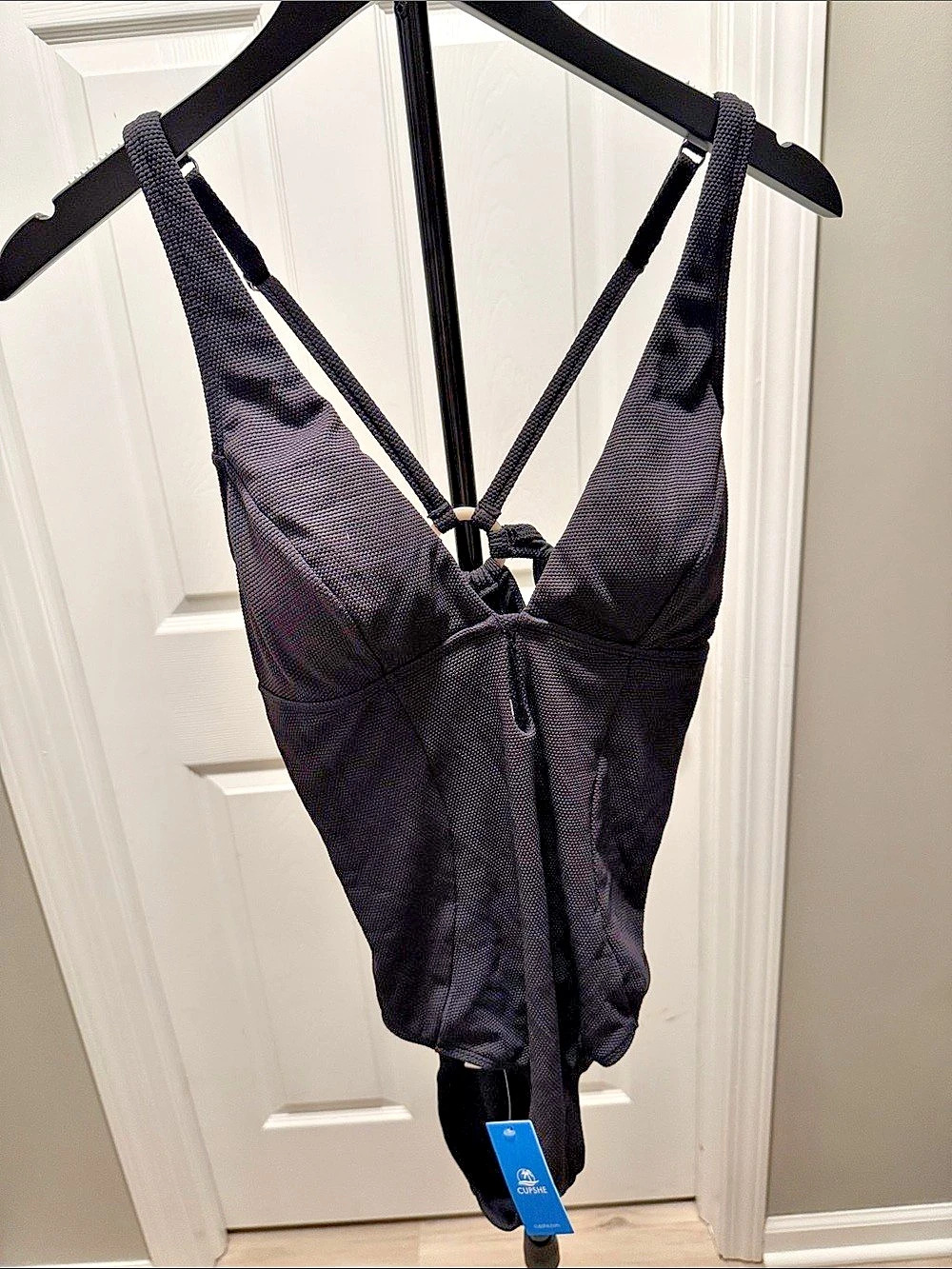 CUPSHE Black One-Piece Swimsuit NWT